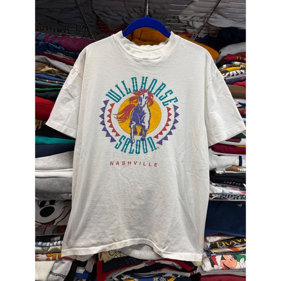 Delta Other - Vintage Wildhorse Saloon Nashville T Shirt Mens Large White Delta Pro Weight 90s